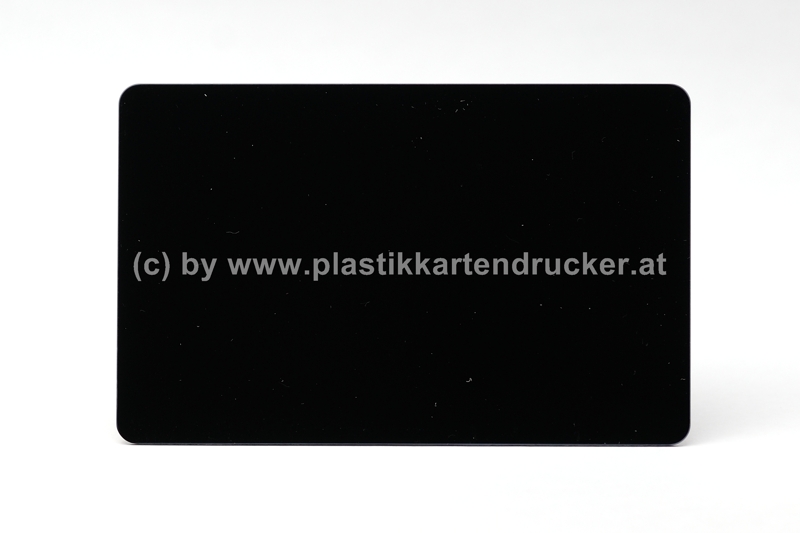Plastikkarten schwarz 0,76mm glänzend