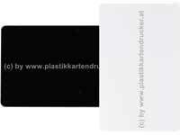 Plastikkarten schwarz/weiß 0,76mm