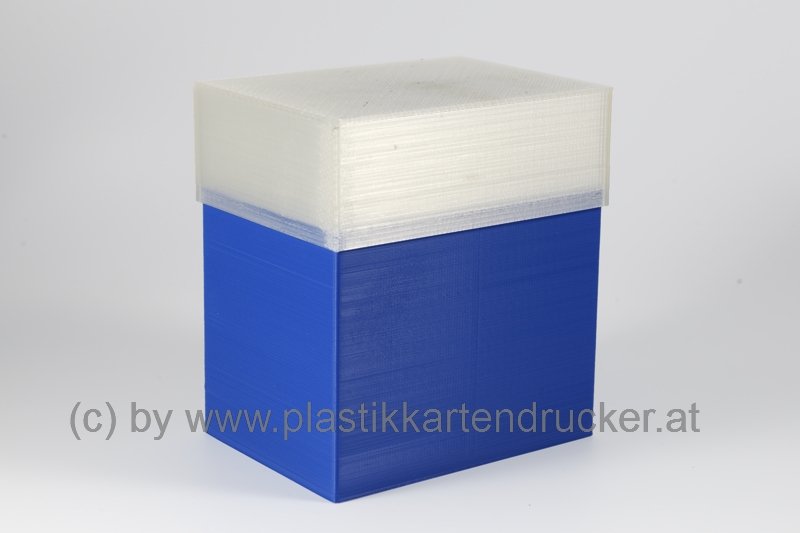Kartenbox für 100 Karten blau