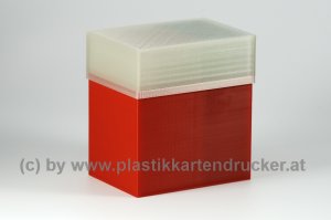 Kartenbox für 100 Karten feuerrot