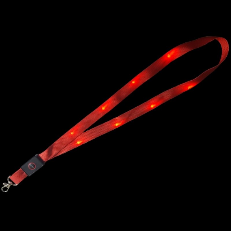 Lanyard rot mit LED-Beleuchtung