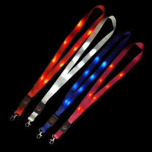 Lanyard blau mit LED-Beleuchtung