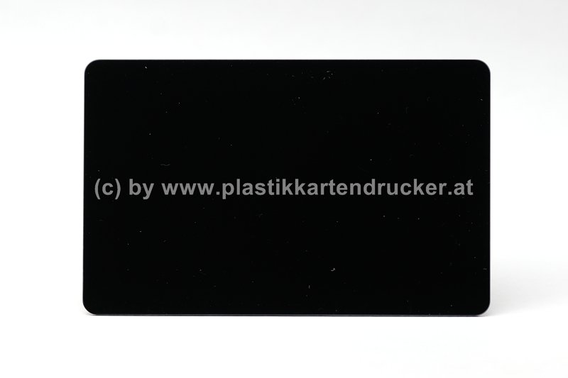 Plastikkarten schwarz 0,76mm matt (Lebensmittelzertifiziert)