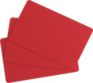 Plastikkarten rot 0,76mm  (Lebensmittelzertifiziert)